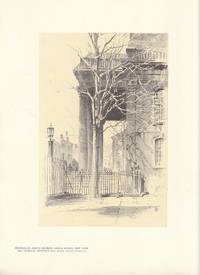 image of Original 1922 Print of Portico St. John's Church Varick Street New York