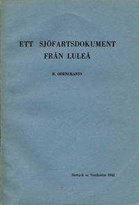 Ett sjöfartsdokument från Luleå. Särtryck ur…