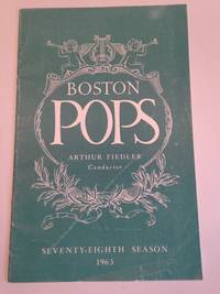 image of The Boston Pops Seventy-Eighth Season 1963 Program Arthur Fiedler Conductor