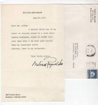 Autograph Letter Signed from Malvina Reynolds August 20, 1975