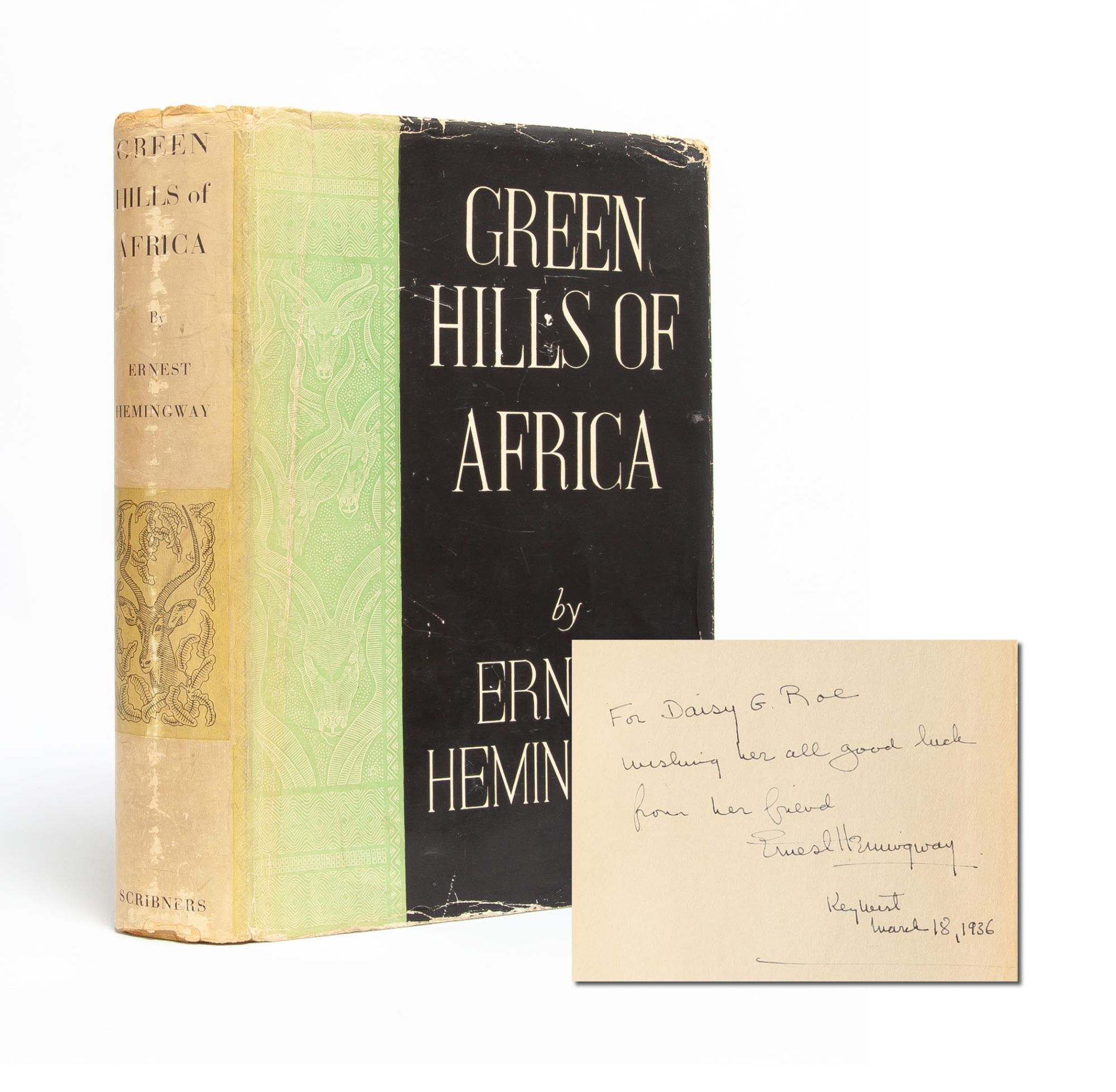 Green Hills of Africa (Inscribed first edition)