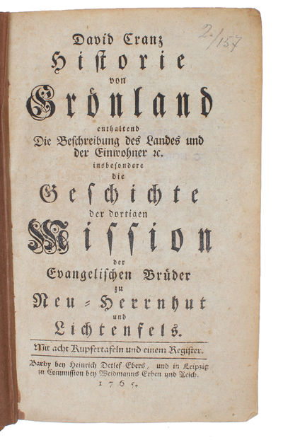 Historie von Grönland enthaltend die Beschreibung…