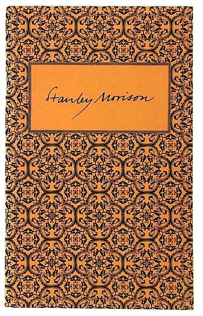 Stanley Morison and his times (catalog)