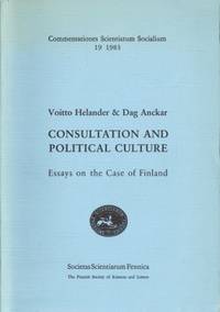 Consultation and Political Culture. Essays on the…