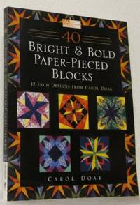 40 bright and bold paper-pieced blocks.