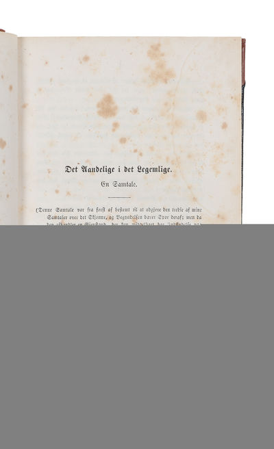 Aanden i Naturen. 2 vols (i.e. "The Spirit in Nature"). - [ØRSTED'S MAIN WORK ON NATURAL PHILOSOPHY] (photo 3)