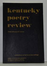 Kentucky Poetry Review (Fred Chappell Issue) Volume 26, Number 2, Fall 1990