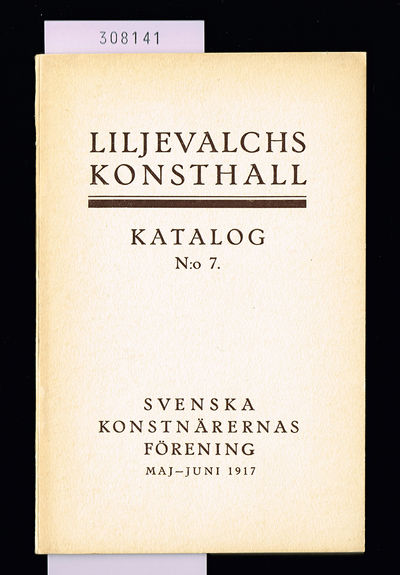 Svenska konstnärernas förening. Maj-juni 1917.