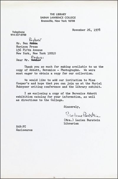 Bernice Abbott: Photographs From Two...; (photo 2)