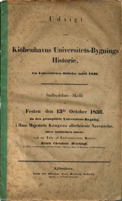 Københavns Universitets-Bygnings Historie, fra…