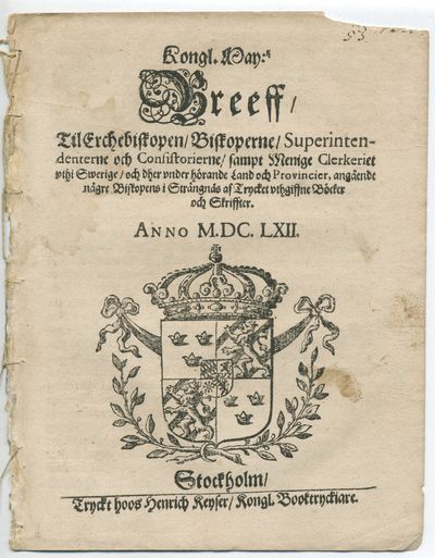 Kongl. may:tz breeff, til erchebiskopen/…