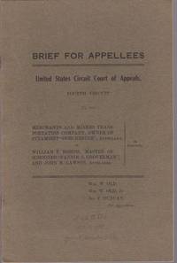 image of Brief for Appellees United States Circuit Court of Appeals, Fourth Circuit No. 858 Merchants_Miners Transportations Company, Owner of Steamship Dorchester, Appellant William T. Robins, Master of Schooner Fannie S. Groverman, and John B. Lawson Appelles