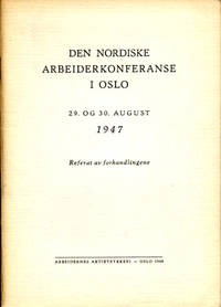 Den Nordiske Arbeiderkonferansen i Olso 29 og 30…