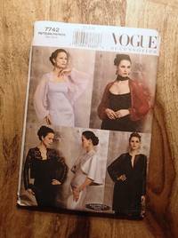 image of Vogue Sewing Pattern: 7742: VOGUE ACCESSORIES: Five Evening Wraps, Jackets & Coats: Size: XS-S-Mne Size