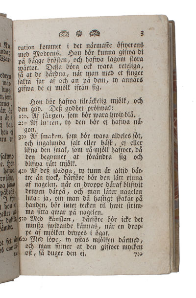 Underrättelser om barn=sjukdomar och deras bote-medel: Tilförene styckewis utgifne uti de sma Allmanachorna, nu samlade, tilökte och förbättrade. - [THE FIRST TEXTBOOK ON PEDIATRICS] (photo 4)