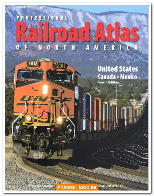 Professional Railroad Atlas of North America 4th Edition by DeLorme