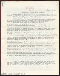 image of NO BULLSHIT; "A Newsletter for Political Junkies"