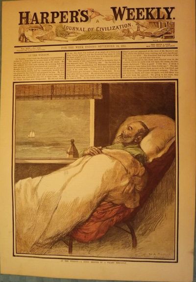 LONG BRANCH: ELBERON- GARFIELD ASSASSINATION PRINT, 1881