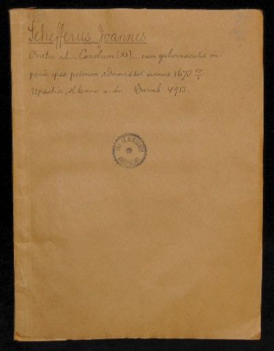 Oratio ad serenissimum et potentissimum principem…