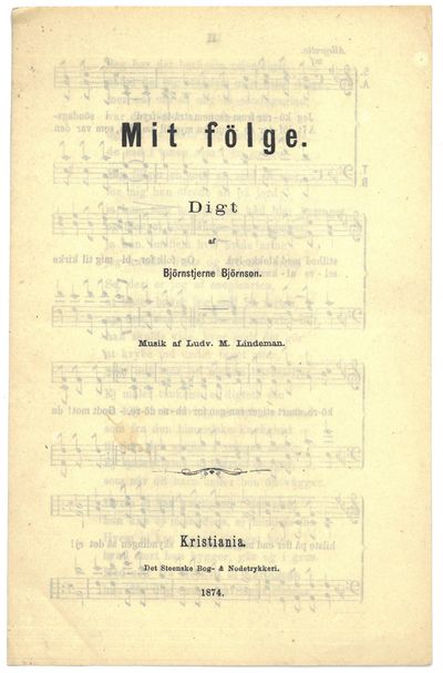 Mit fölge. Digt af (...). Musik af Ludv. M.…