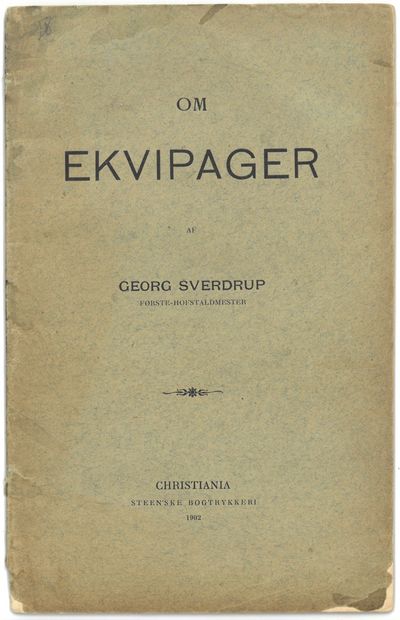 Om ekvipager. Af (...) første-hofstaldmester.