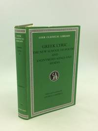 GREEK LYRIC V: The New School of Poetry and Anonymous Songs and Hymns by David A. Campbell, ed - 1993