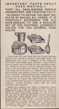 image of A 1917 Illustrated Advertising Flier for Chapman Cake Molds