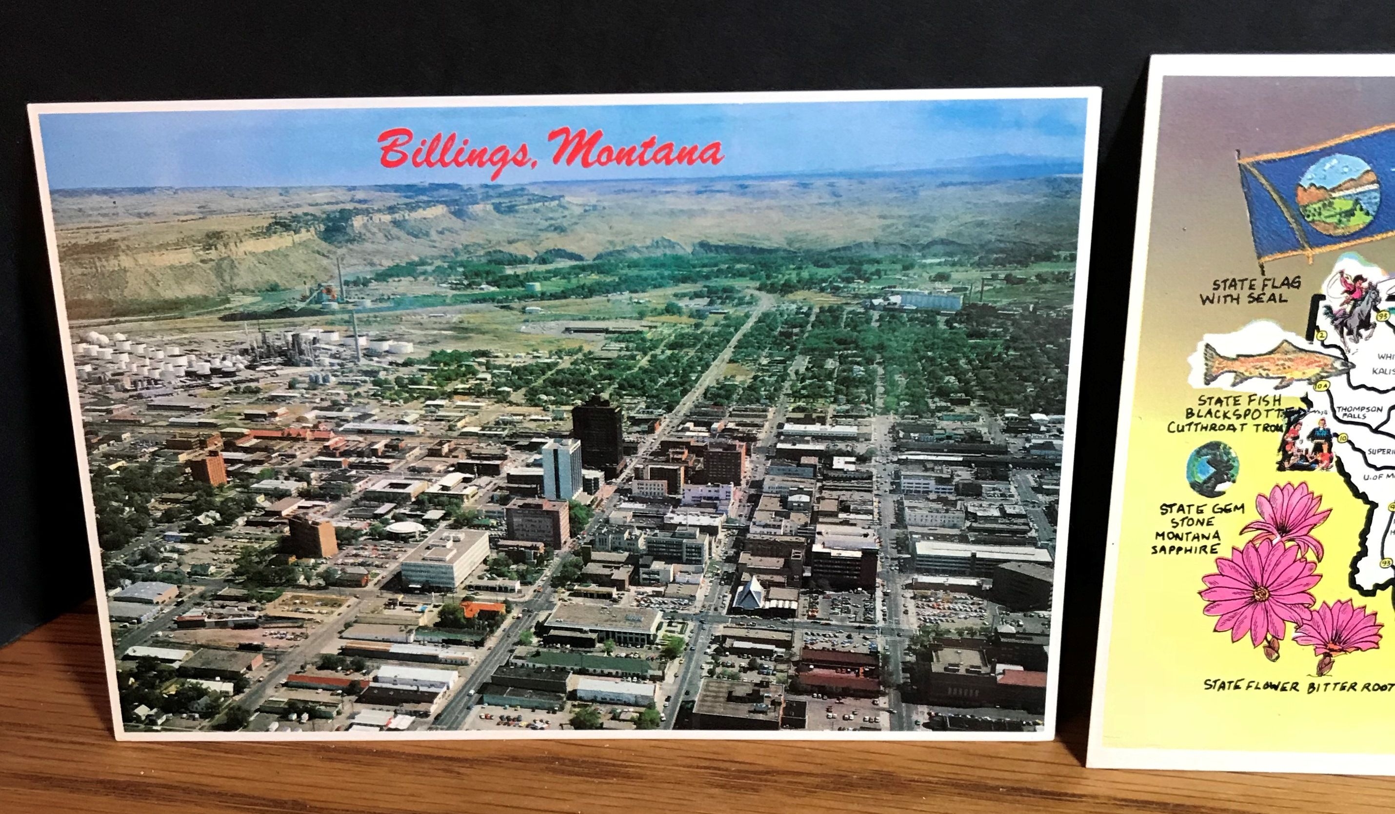 Lot of 4 Montana Postcards Billings Big Sky Old Faithful Unposted