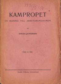Kampropet. En maning till arbetarungdomen.