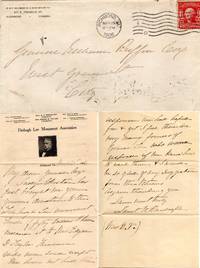 [WOMEN] [A.L.S.] LETTER FROM JANET RANDOLPH TO GENERAL WILLIAM RUFFIN COX