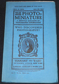 The Photo-Miniature: A Monthly Magazine of Photographic Information; Edited by John A. Tennant -- vol. 5 -- April 1903-March 1904