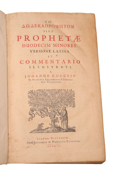 To Dodekapropheton sive prophetae duodecim minores versione latina et commentario illustrati [Coccejo] (+) Operis Historici et Chronologici Libri duo [Baillium]. (photo 2)