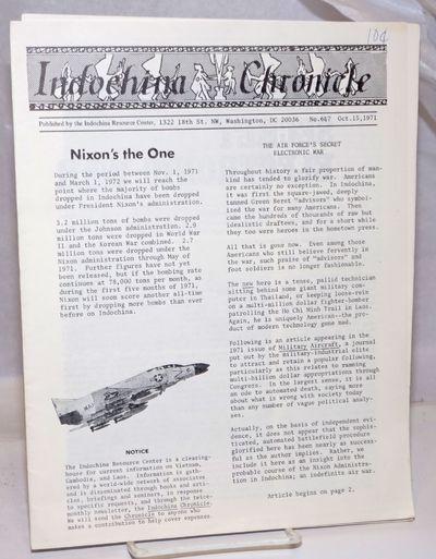 Indochina Chronicle; No. 6 & 7, Oct. 15, 1971