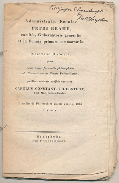 Administratio Fenniae Petri Brahe, comitis,…