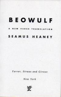 cover of Beowulf. (Uncorrected Proof)