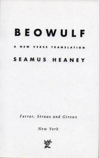 Beowulf. (Uncorrected Proof) by HEANEY, Seamus - 1999