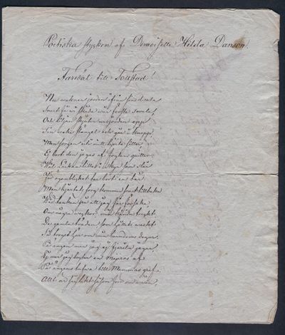 [Tollstad] Poetiska stycken af demoiselle Hilda…