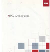 image of SPSS 16.0 Brief Guide