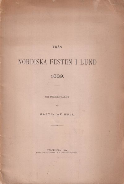 Från nordiska festen i Lund 1889. Ur minnestalet…