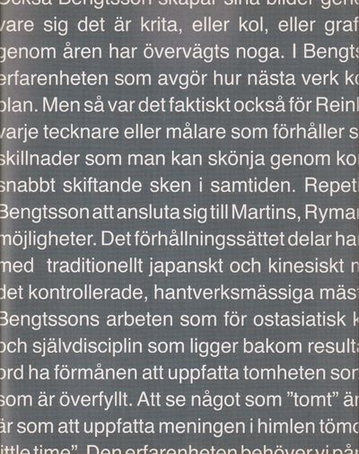 Håkan Bengtsson. Teckning/Drawing. [Utg. av]…