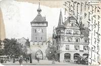 image of Schnetzthor Clock Tower-Konstanz,Germany on 1905 Undivided Back Postcard