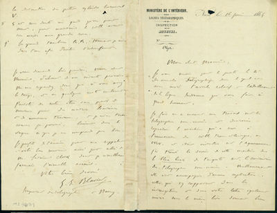 Autograph letter signed, probably to Latimer Clark