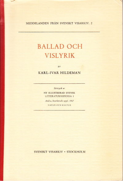 Ballad och vislyrik. Diktning i muntlig…