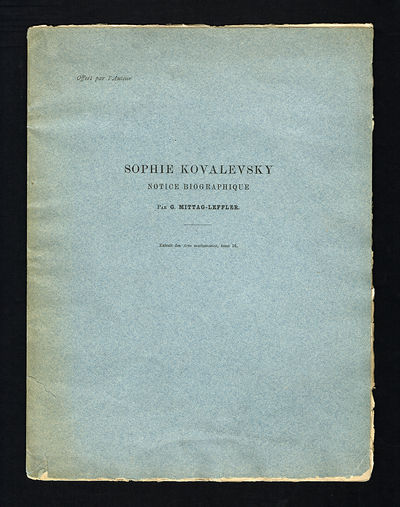 Sophie Kovalevsky. Notice biographique.