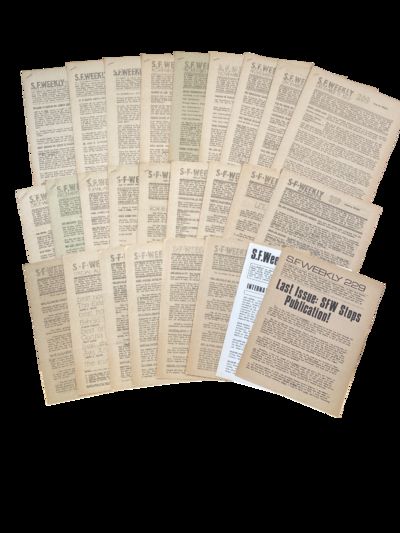 Science Fiction Fandom and Fan Press Culture SF Weekly Newsletter Archive Documenting Late 1960s Fanzine Networks 1967-1968