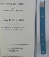 cover of The War of Quito, by Pedro de Cieza de Leon and Inca Documents, translated and edited by Sir Clements R. Markham
