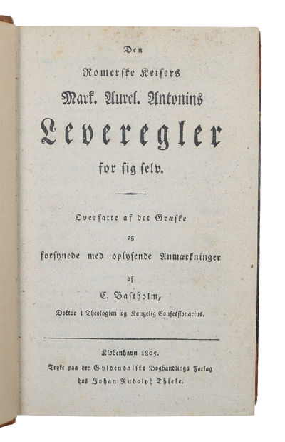 Den Romerske Keisers Mark. Aurel. Antonins…