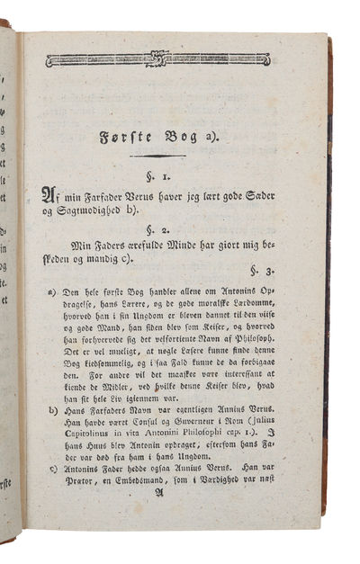 Den Romerske Keisers Mark. Aurel. Antonins Leveregler for sig selv. Oversatte af det Græske og forsynede med oplysende Anmærkninger af C. Bastholm. (photo 3)