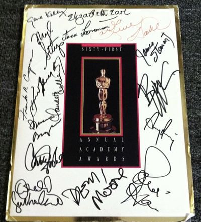 61st ANNUAL ACADEMY AWARD PROGRAM SIGNED BY STARS