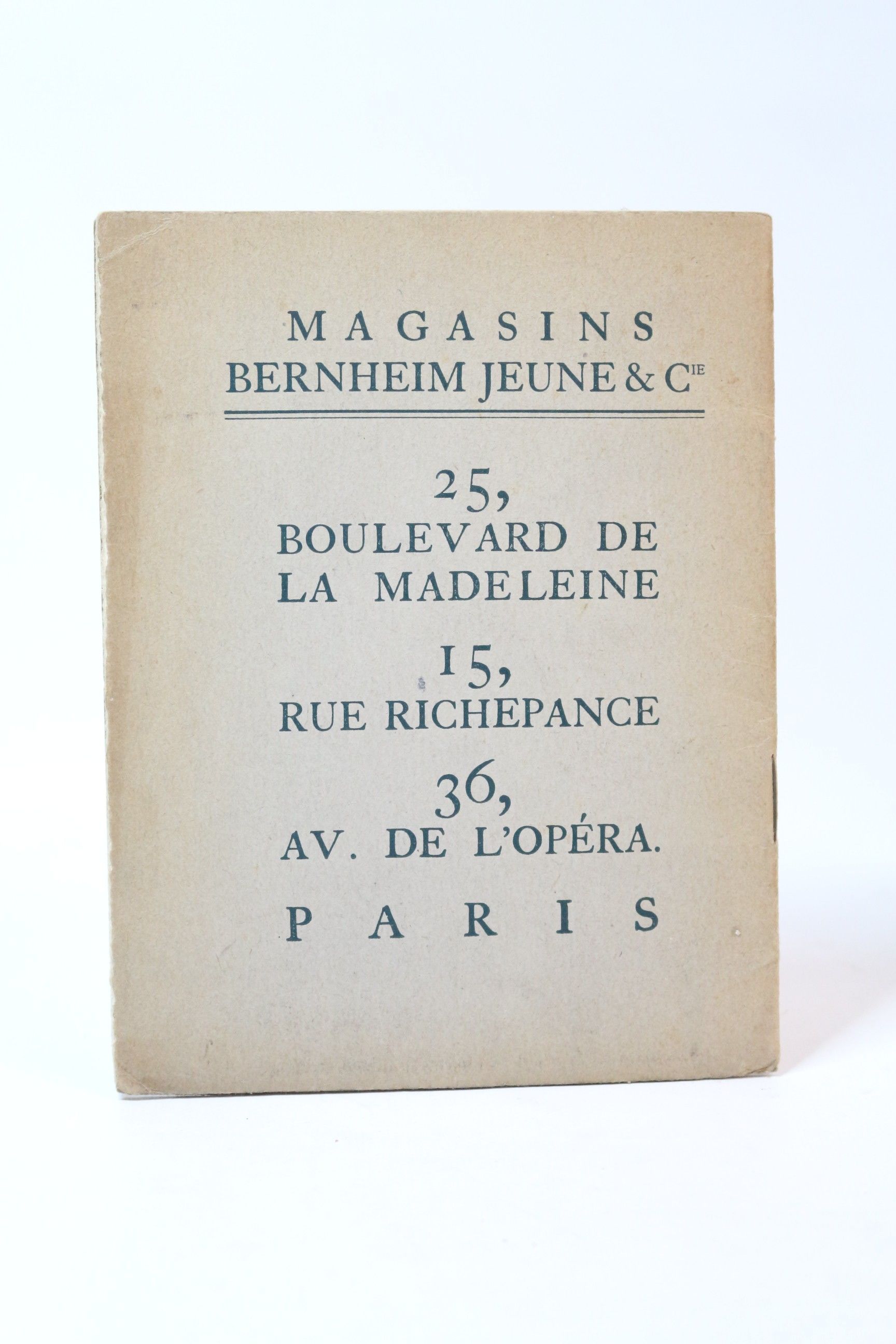 L Eau Catalogue De L Exposition Consacree A L Eau A La Galerie Georges Bernheim Jeune Du 26 Juin Au 13 Juillet 1911 By Cezanne Paul Degas Edgar Daumier Honore Bonnard